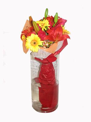 ARREGLO CON GERBERAS