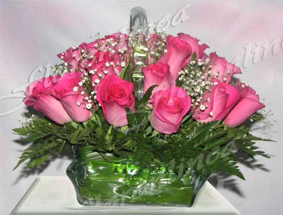 Canasta de Rosas Crystal